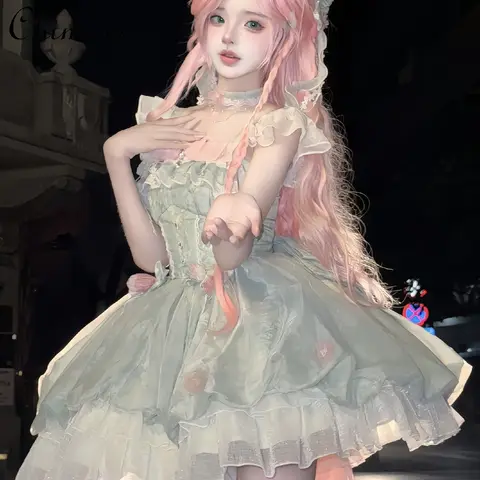 10 best sales grön lolitaklänning - №7