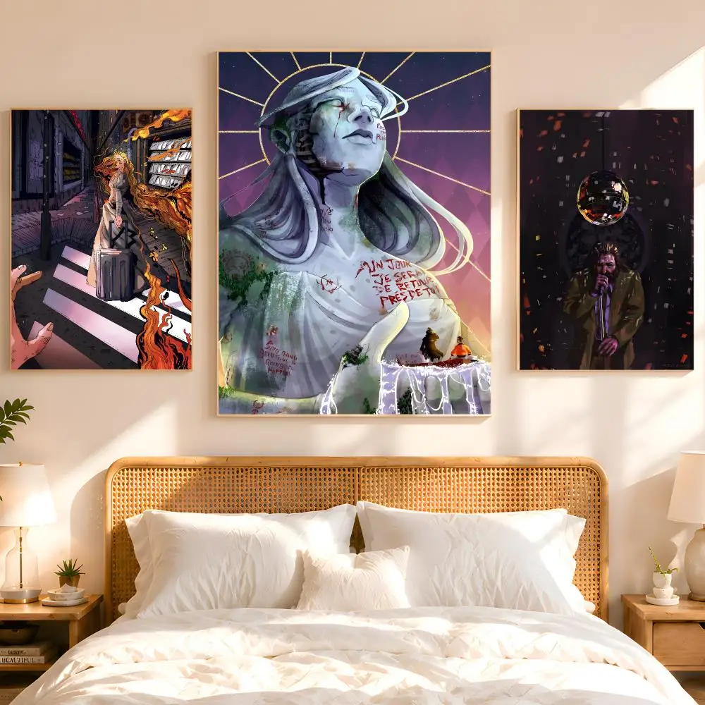 Ad Astra D-Disco Elysium Poster 1PC HD Matte Peel And Stick Wall Decor For Bedroom Living Room Dorm Office