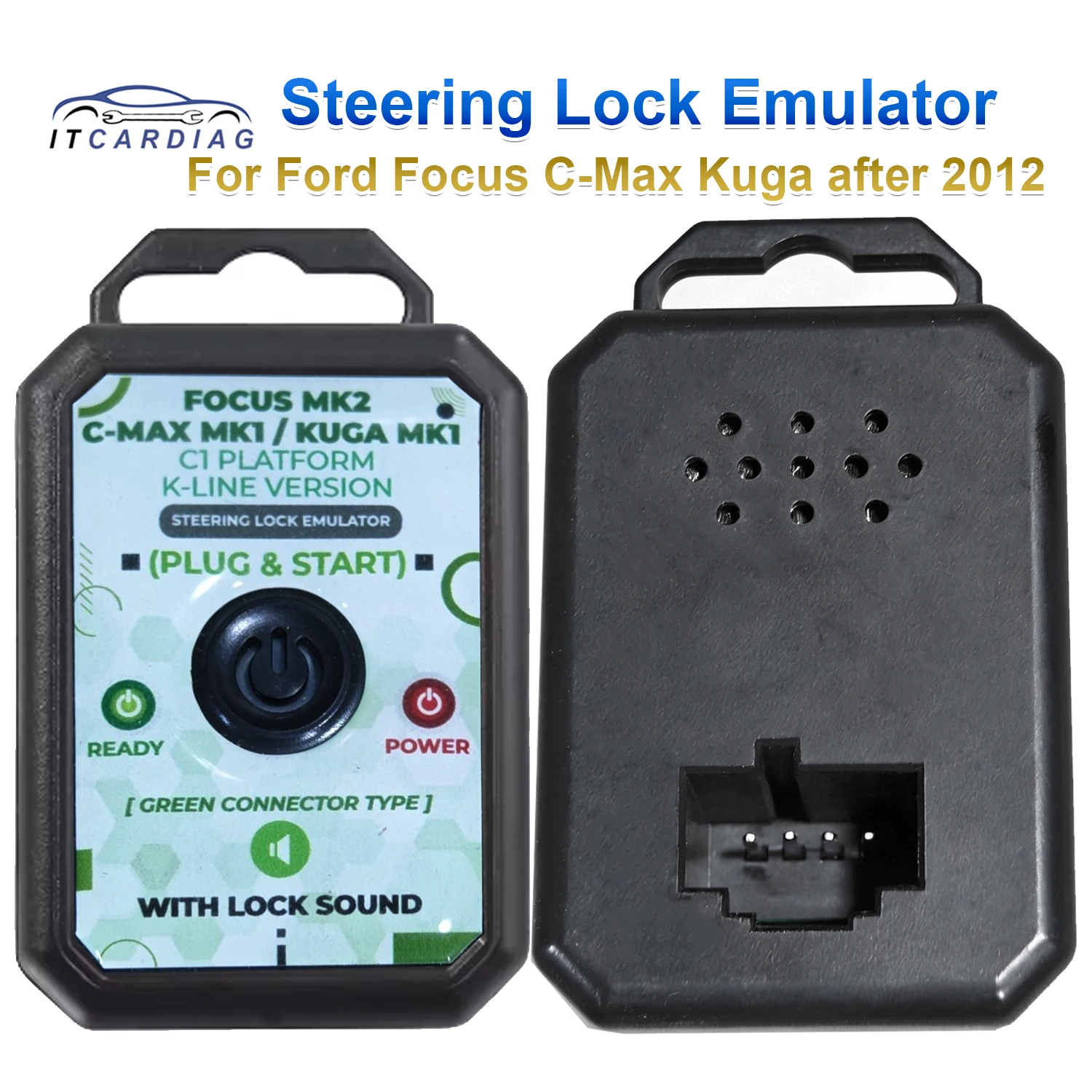 ESL ELV for Focus C-Max Kuga C1 Platform 2012 Year and After Electronic Steering Lock Emulator No Programming Plug and Start