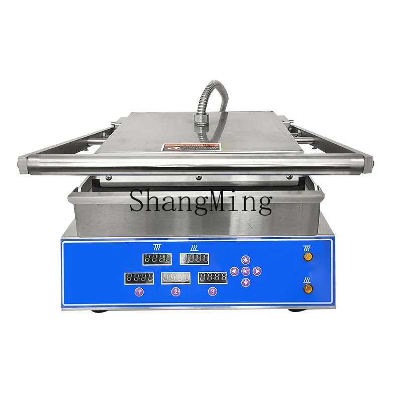 SM新型簡単操作両面プレスプレートストーブ業務用ステーキ焼き機、洋食レストランで利用可能