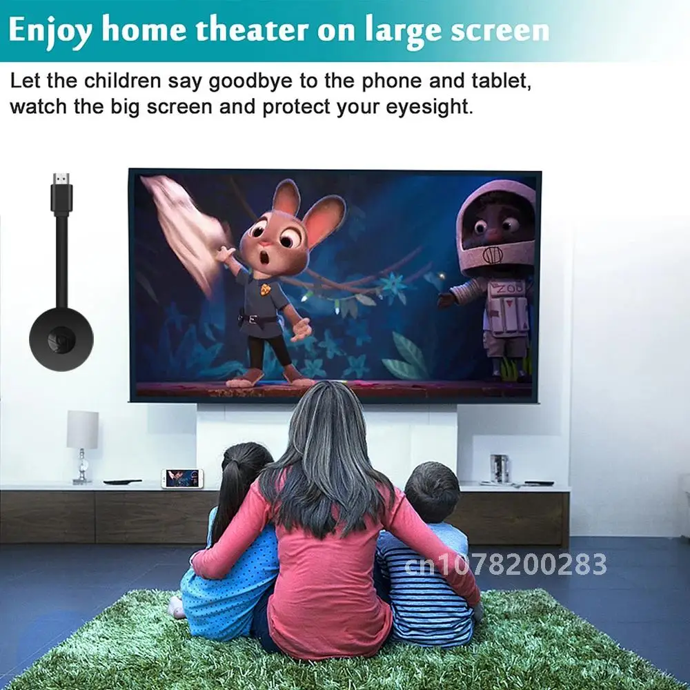 Wifi 1080p TVスティック,HDMI互換ドングル,Androidレシーバー,iOS,スマートTVボックス,Mirascreen Chrome