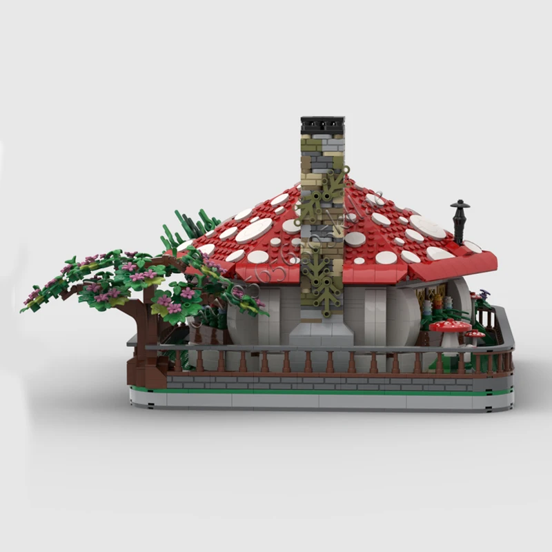 2106 PCS Mushroom Mushroom House MOC Customize Modular Building Block Creative Design Educational Brick DIY Assembly Toy Gift