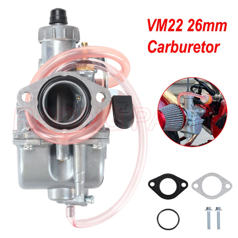 VM22 26mm Carburetor for Mikuni Intake Pipe Pit Dirt Bike 110cc 125cc 140cc Lifan YX Zongshen Pit Dirt Bike XR50 CRF70 KLX BBR