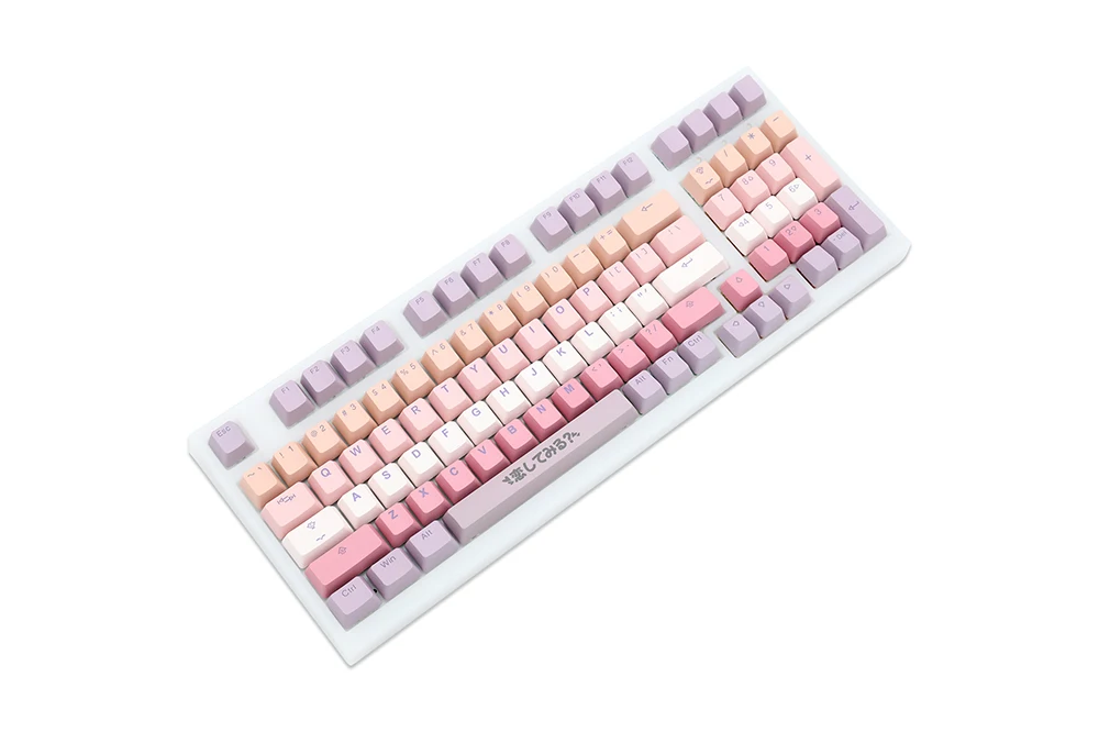 Imagem -04 - Taihao Amor em Paris Pbt Double Shot Keycaps Teclado Mecânico Gaming Faça Você Mesmo Caps Backlit Perfil Oem Luz Através Iso uk