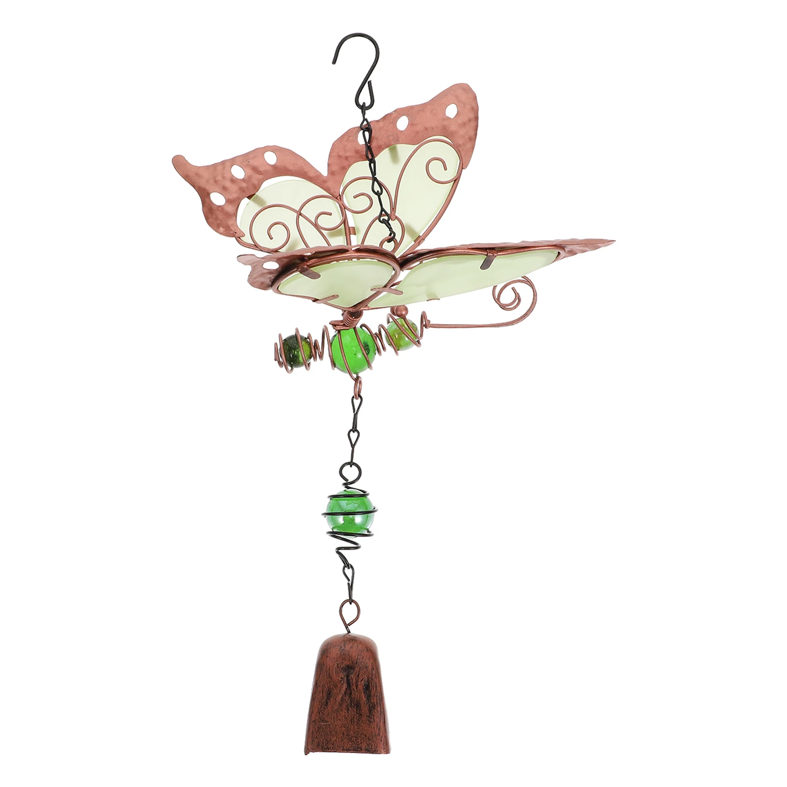 

Wind Chime Acrylic Small Garden Outdoor Fluorescent Hanging nament Night Light Balcony Yard Decorative Pendan Creative