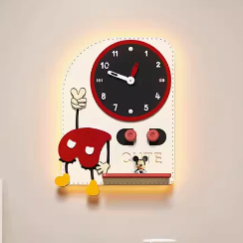 Cartoon Wall Clock Kids Pendulum Silent Reloj De Pared for Baby Rooms Horloge Home Decor Living Room Decoration