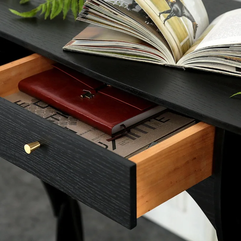 Creative sofa side cabinet, side cabinet, solid wood corner next to the living room, light luxury high-end shelf, tea table