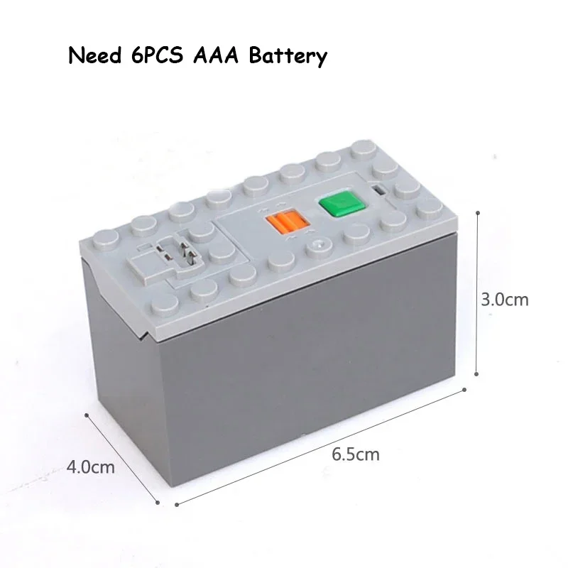 3PCS MOC Power Up for 76042 M Motor 8883 LED Light Line 8870 AAA Battery Box 88000 Power Functions Kit Compatible with legoeds