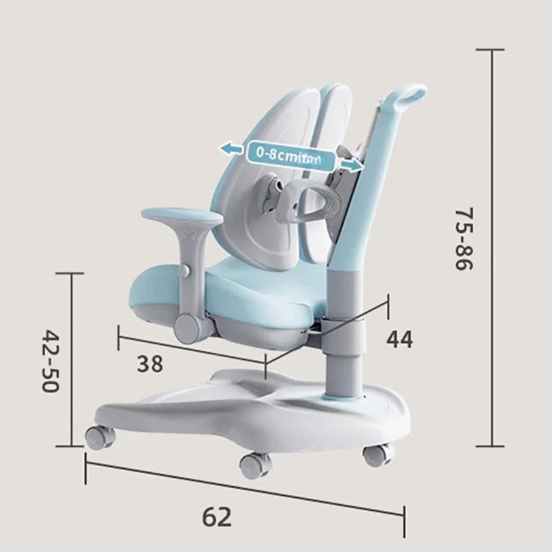 Kinderstoel Kinderen Schoolmeubilair Kinderkruk Ontwerp Groeiende fauteuil Designer Veiligheidszitjes Meisje Studie Silla Infantil Kamer