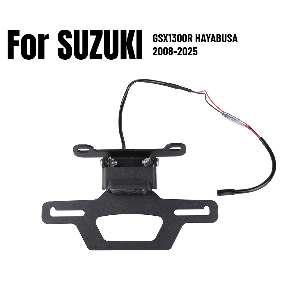 

For SUZUKI GSX1300R HAYABUSA 1300 2008-2025 LED Light License Plate Holder Tail Tidy Fender Eliminator Motorcycle Accessories