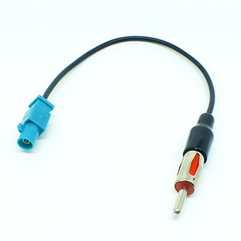 Adaptador de antena de carro preto de plástico universal fakra para din adaptador de antena de rádio estéreo de carro adaptador de antena de mastro