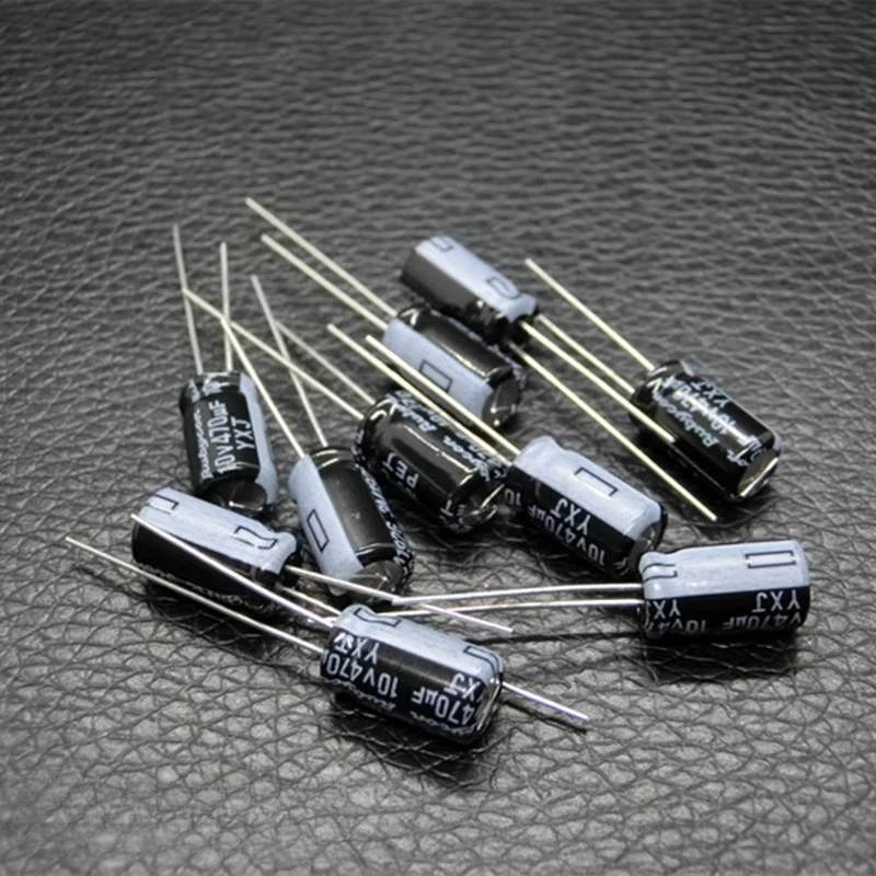 (10pcs) 470UF10V Rubycon 10v470uF Aluminum Electrolytic Capacitor YXJ 6.3x11mm Through Hole FIXED CAPACITOR