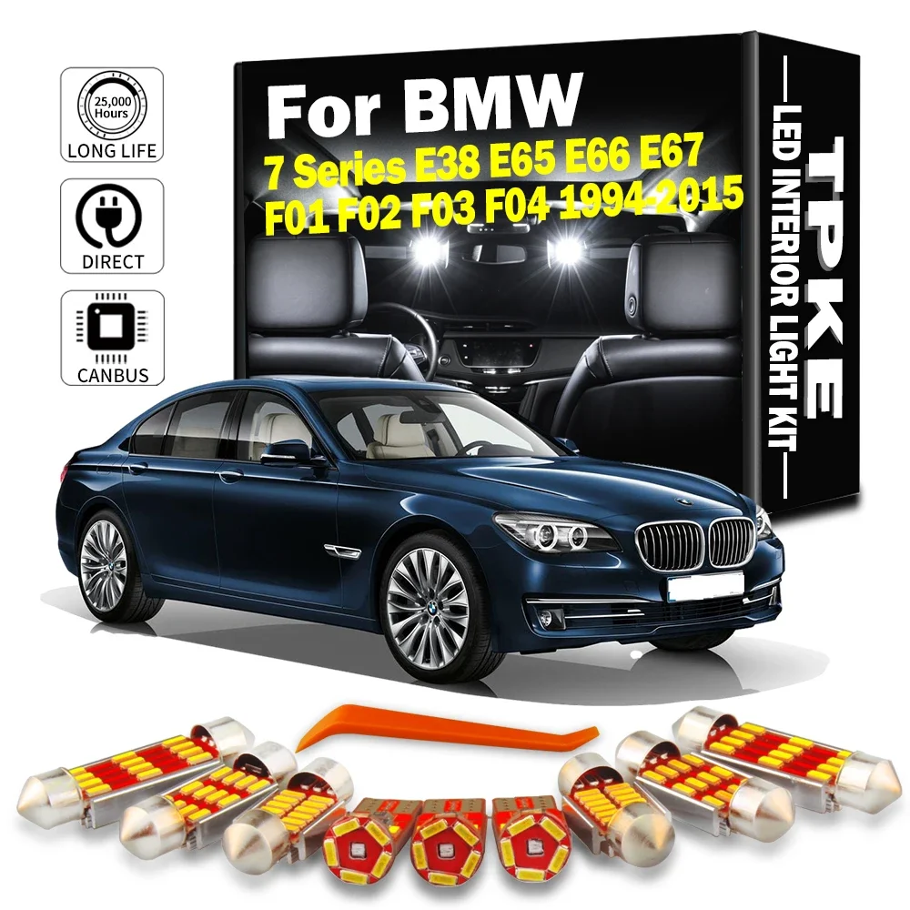 Внутренние автомобильные лампы TPKE для BMW 7 серии E38 E65 E66 E67 F01 F02 F03 F04 1994-2015