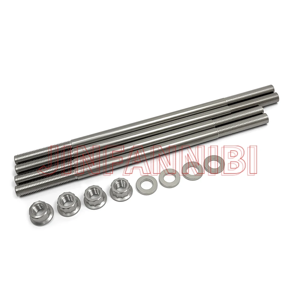 

Titanium Cylinder Head Stud Nuts Studs Bolts Kit for Yamaha Big Bear Grizzly 350