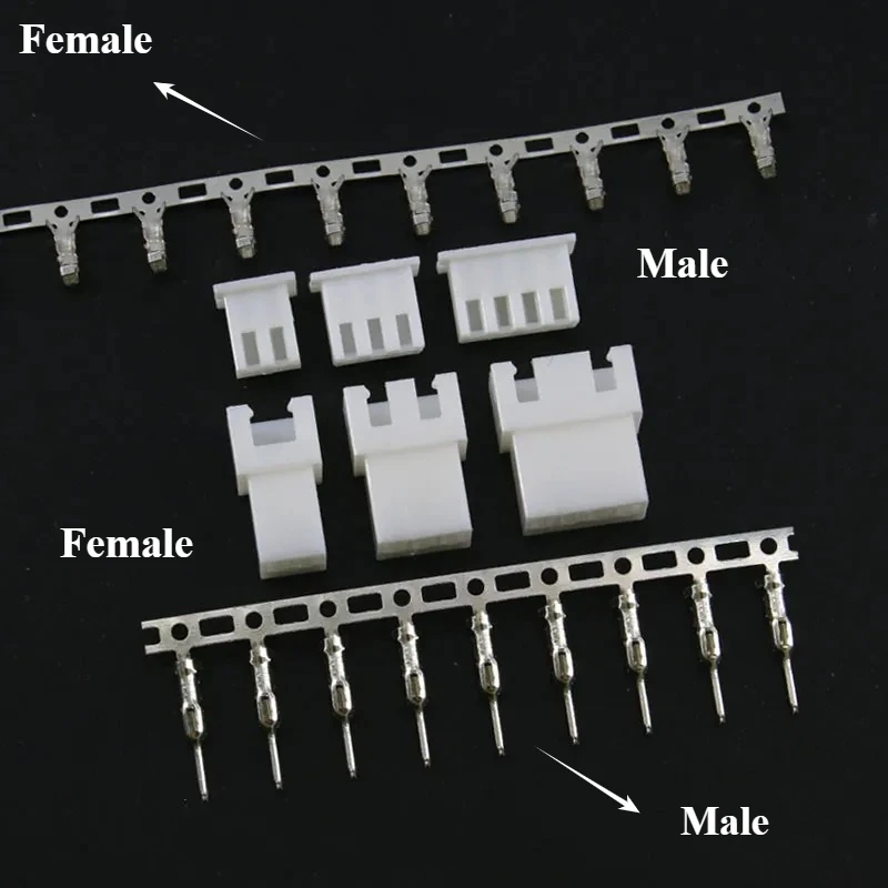 10Sets HY2.0MM 2/3/4/5/6/7/8P Male Female Aerial Mating Connector (Male Plug+ Female Housing+Terminal)
