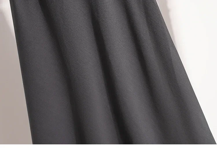 Koreanischer Stil, einfarbig, hohe Taille, elastischer Bund, Damen-A-Linien-Röcke, Alltagskleidung, Frühjahr/Herbst 2026, neu, elegant, vielseitig. – Detail 20