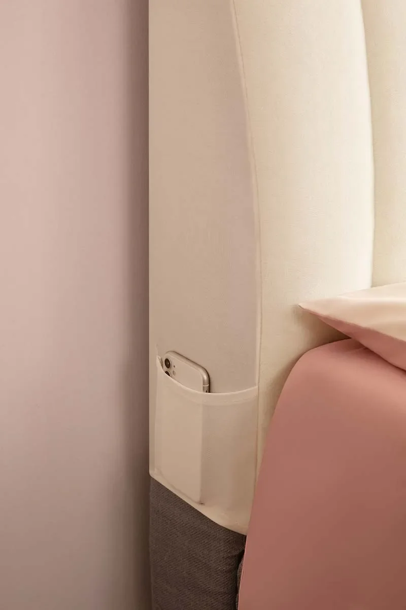 Luxuriöser All-Inclusive-Plüsch-Stepp-Kopfteilbezug aus weichem Samt, Bettkopfbezug, Winter-warmer Flanell-Nachttischschutzbezug – Detail 6
