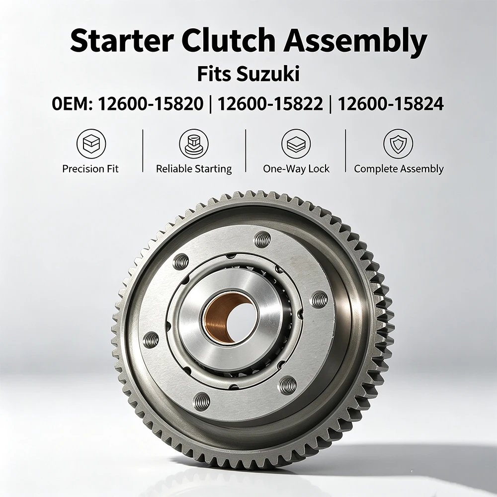 Starter Clutch Assembly For Suzuki AN400 Burgman 400 K3/K6 400 X/K2 OEM: 12600-15820 12600-15822 12600-15824