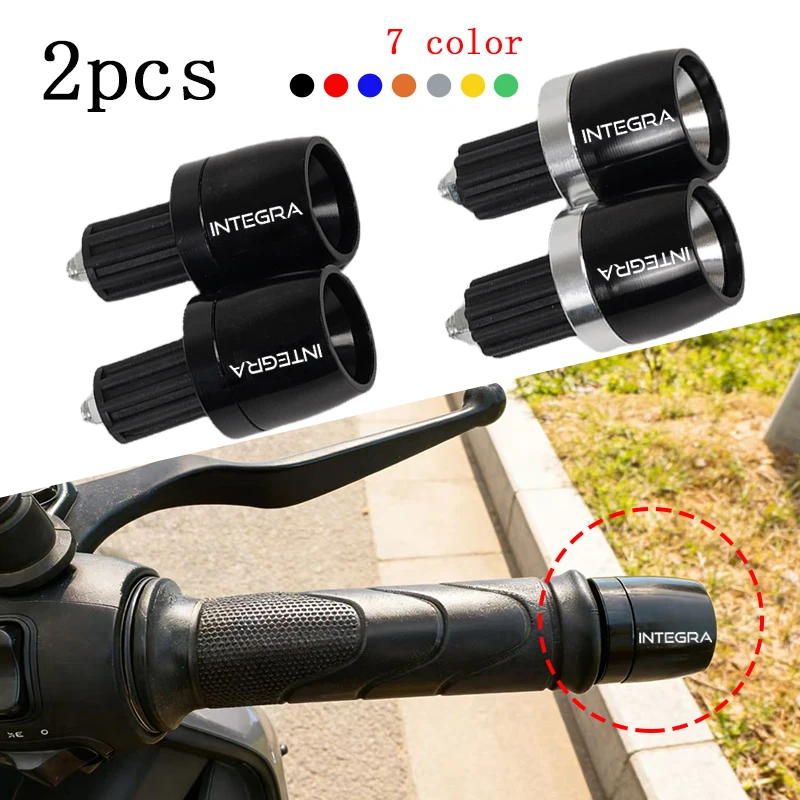 

Motorcycle Hand Grips Handle Bar End Cap 22mm Handle Counterweight Plug For Honda Integra 700 750 S 750D DCT NC750 NC750D