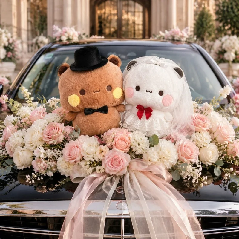 Panda Bubu And Dudu Wedding Plush Bear Toys Romantic Bed Cute Decorative Ornament Gift For Newlyweds Weddings  Anniversaries