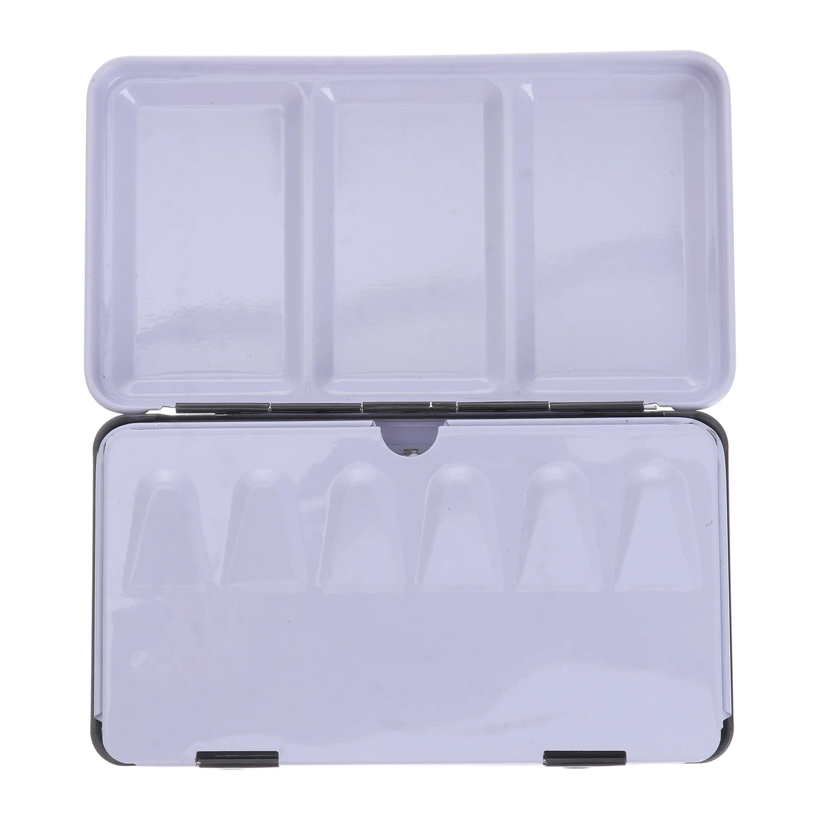 

1 Set Large Empty Watercolor Tin Metal Paint Storage Box Case Black Foldable For Art Crafts Classroom Painting Projects Festival