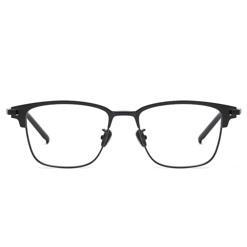 OLAMINS​  High Quality Unique Man Handmade Titanium Optical Frame Retro Wholesale Glasses Eyewear Eyeglasses Frame S-936T