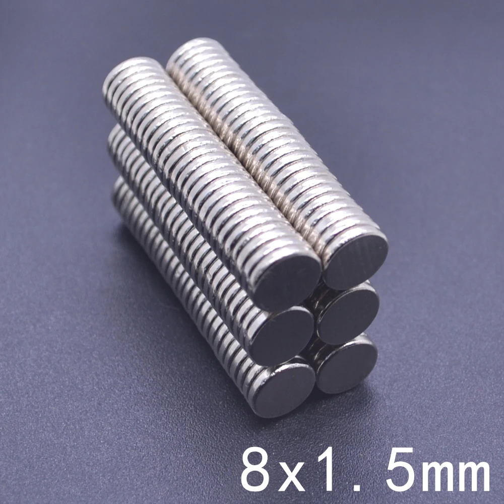 

2-5000 Pcs 8x1.5 Neodymium Magnet 8mm x 1.5mm N35 NdFeB Round Super Powerful Strong Permanent Magnetic imanes Disc new magnet