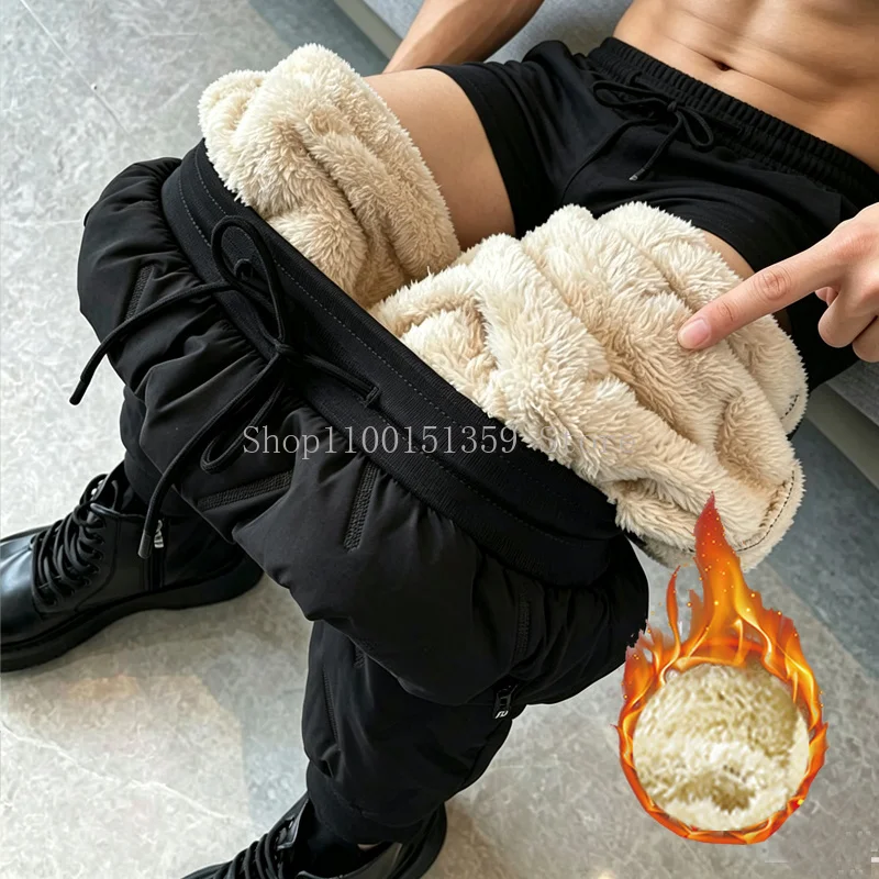 Winter Fleece Thick Warm Cargo Pants Men Motorcycle Casual Baggy Overalls Male Military Tactical Thermal Trousers Oversize 6XL