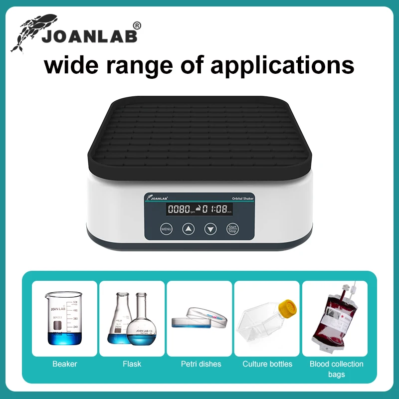 JOANLAB 110/220V Orbital Shaker Digital Display Shaker Laboratory Multi-purpose Oscillator Adjustable Speed 200rpm SK-20