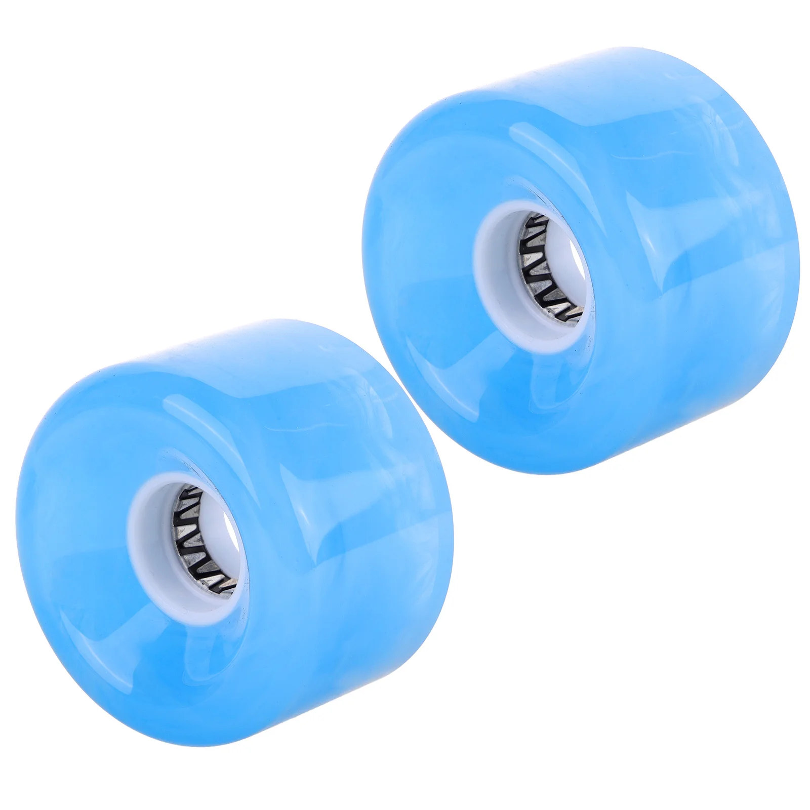 قطعتان من عجلات لوح التزلج المتوهجة في الظلام، أجزاء تزلج متينة من البولي يوريثان للتزلج على الخدعة