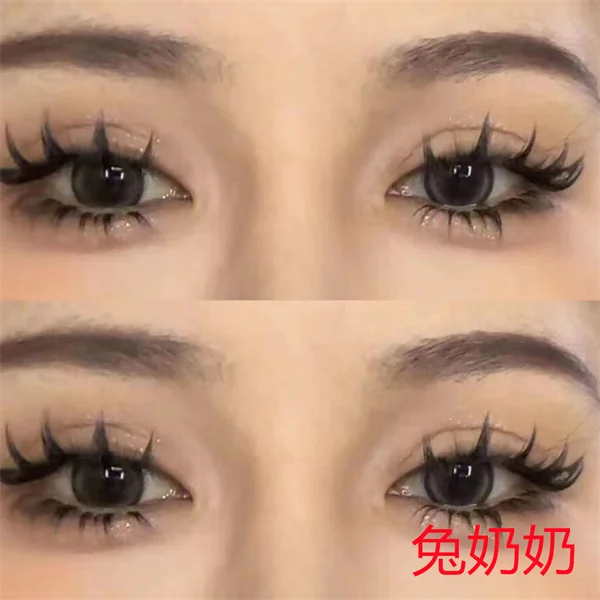 M106 Wild Thick Lower Eyelash Comic Eye Simulation Natural One-Piece Transparent Terrier Barbie Eye Eyelashes L Curl