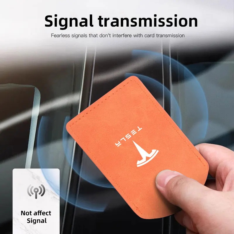 Car Card Key Cover NFC Sensing Keys Bag Accessories For Tesla Model 3 Model S Model X Model Y Cybertruck Roadster SpaceX #2