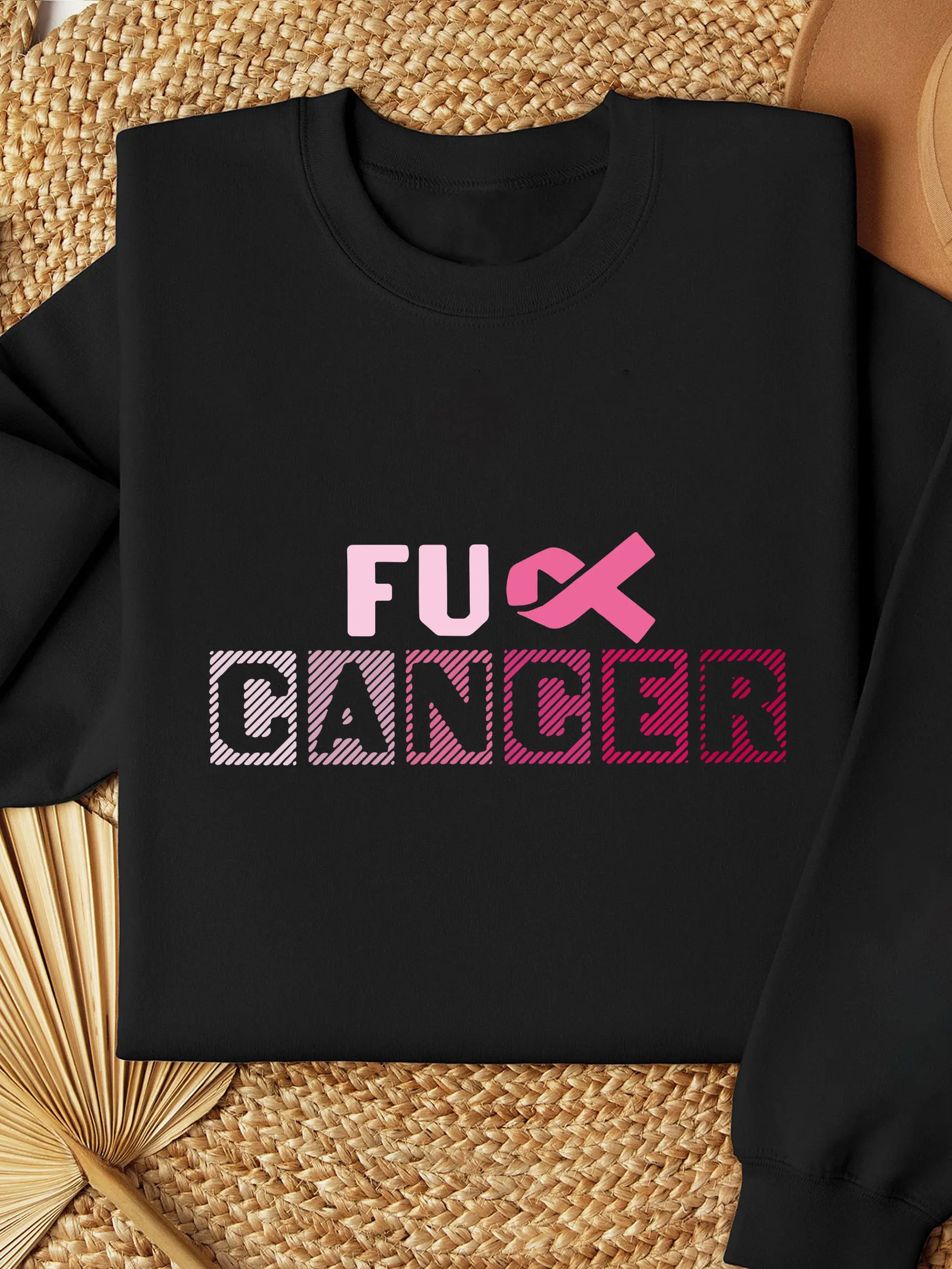 

Cancer Awareness Sweatshirt Cancer Survivor Thermal Lined Sweatshirt Cancer Warrior Sweatshirt October Shirt