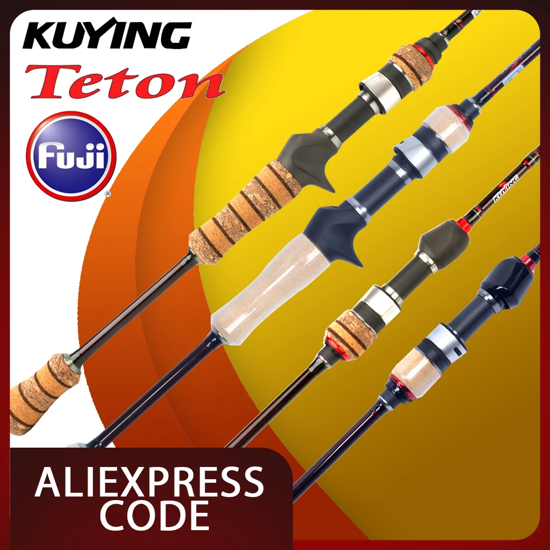 

Удилище KUYING TETON BFS карбоновое 198 см, 2-10 г, для приманок, 3-8 фунтов, средняя быстрая динамика, для спиннинга и кастинга, с кольцом Fuji Reel Seat Ring