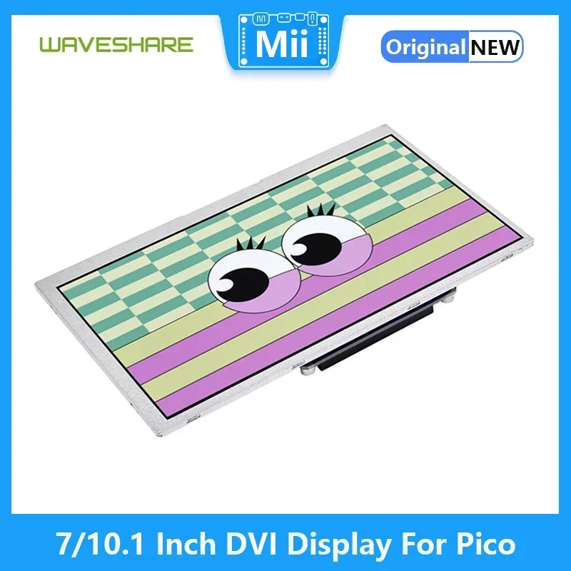 Waveshare 7/10.1 Inch DVI Display Module for Raspberry Pi Pico IPS Panel 1024x600 Pixel DVI Interface Communication