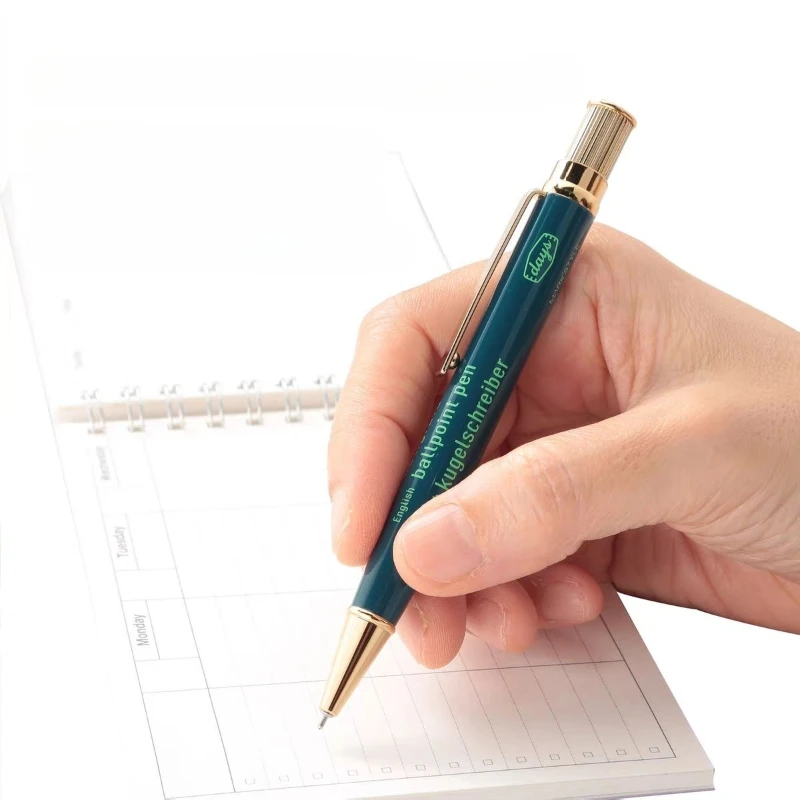 Taiwan Stationery MARK'S TYLE Days Series Gold Plated Brass Pen Neutral Pen Quick Drying Black Ink 0.5mm Signature Gel Pen Gifts