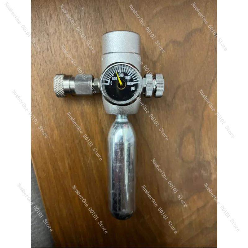 Pneumatic coffee machine, carbon dioxide co2 pressure reducing valve, easy to use for camping, can control pre-soaking, constant