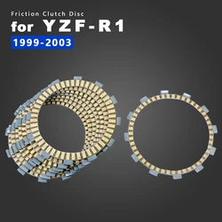 Clutch Friction Disc Steel Plate Kit Motorcycle Engine Parts YZF R1 2002 for Yamaha YZFR1 1999 2000 2001 2003 Accessories