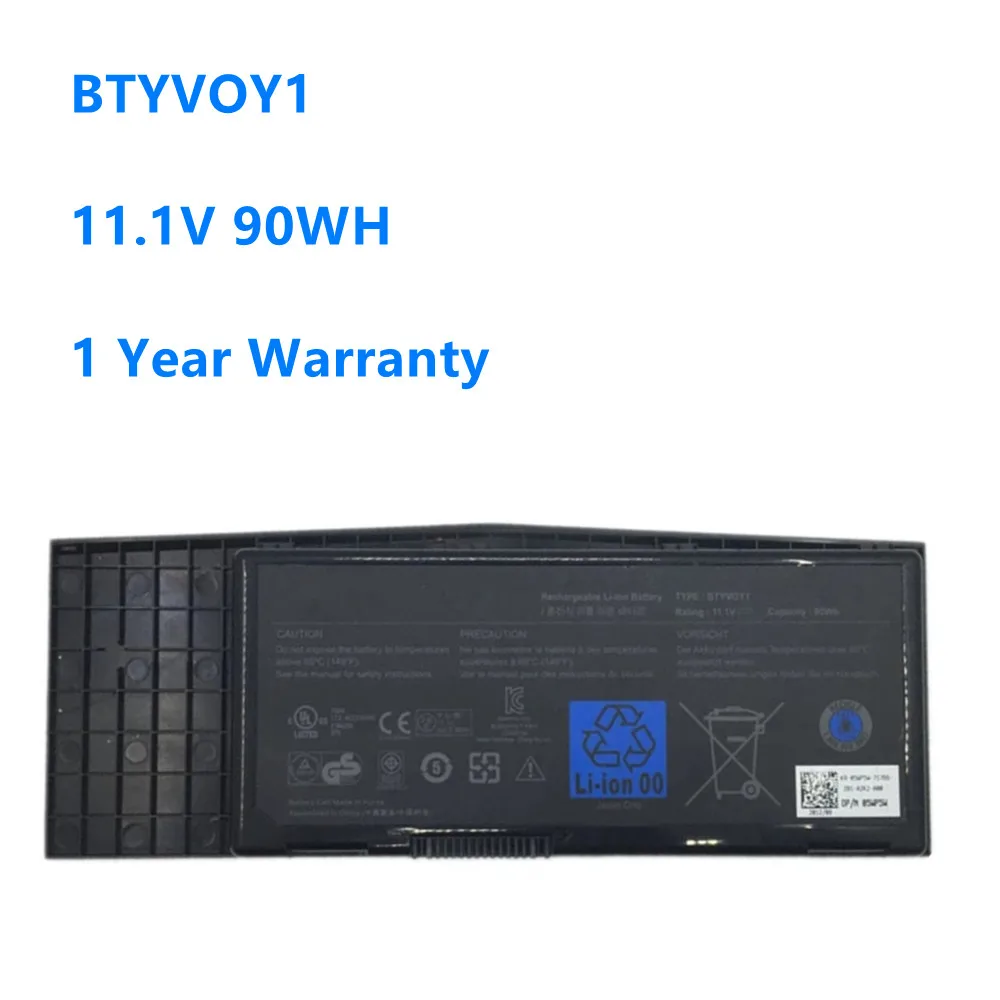 

11.1V 90Wh BTYVOY1 7XC9N C0C5M 0C0C5M 5WP5W Laptop Battery For Dell Alienware M17x R3 R4 05WP5W CN-07XC9N 318-0397 BTYVOY1