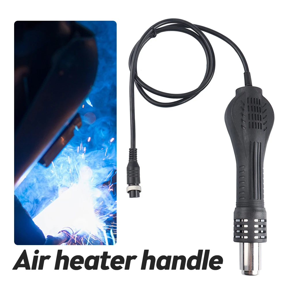 8 Holes Hot Air Gun Handle BGA Rework Solder 100-240V Hot Air Blower Heat Gun for 858 8858D 878A 878D 878D+ Soldering Station