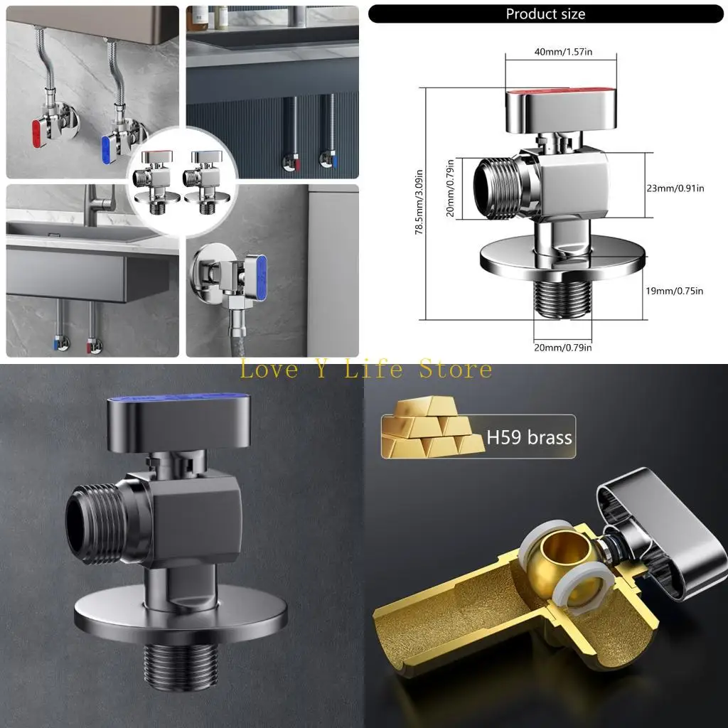 

L74C Практическая латунная вода Отключите клапаны для кухни и ванных комнат