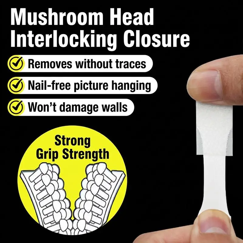 Heavy Duty Non Perforated Hanging Picture Strip - Easy To Use Non Trace Frame Adhesive Buckle Accessories Wall Hooks