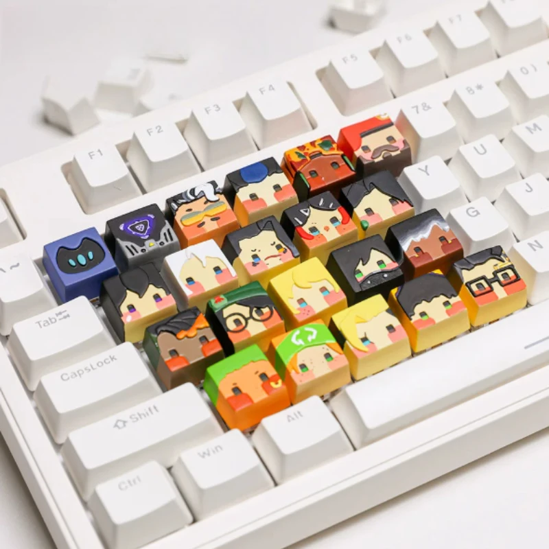 Cute Anime Keycap Customized Resin ASA Profile Keyboard ESC Caps Bread Block Keycaps for Mechanical Keyboard Accessories Gifts