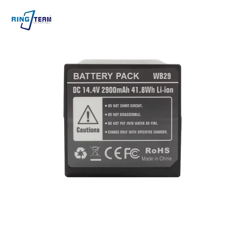 

Внешняя вспышка WB29 WB-29 14,4 V 2900mAh для AD200 AD200pro TTL 2,4G X System All-in-One