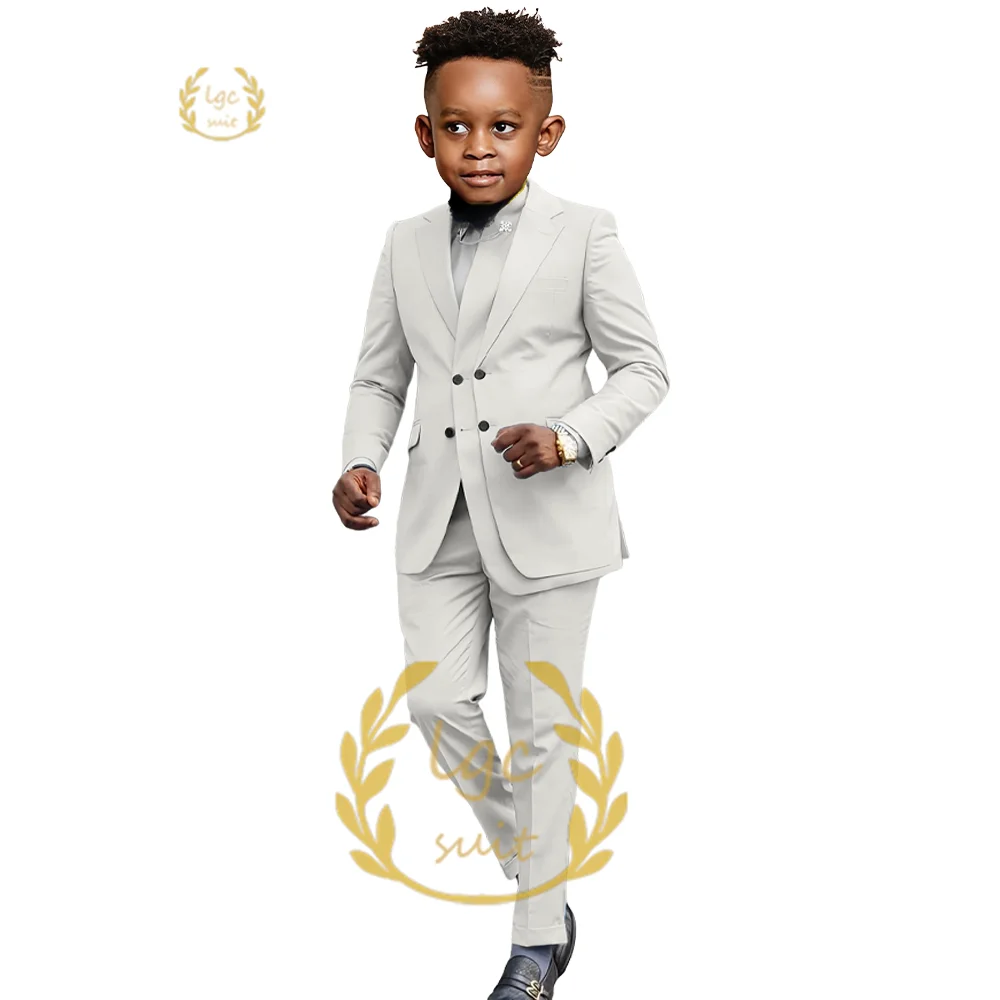 Boys suit 2 piece set (jacket and trousers) 3~16 years old fashionable jacket design custom wedding party dress tuxedo suit