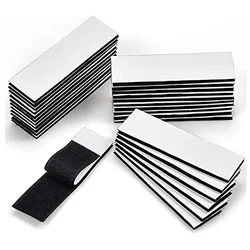 Heavy Duty Mounting Tape Double-Side Hook Loop Strips Tape Sticky Fastener Waterproof Indoor Outdoor Use for Holds Picture Frame