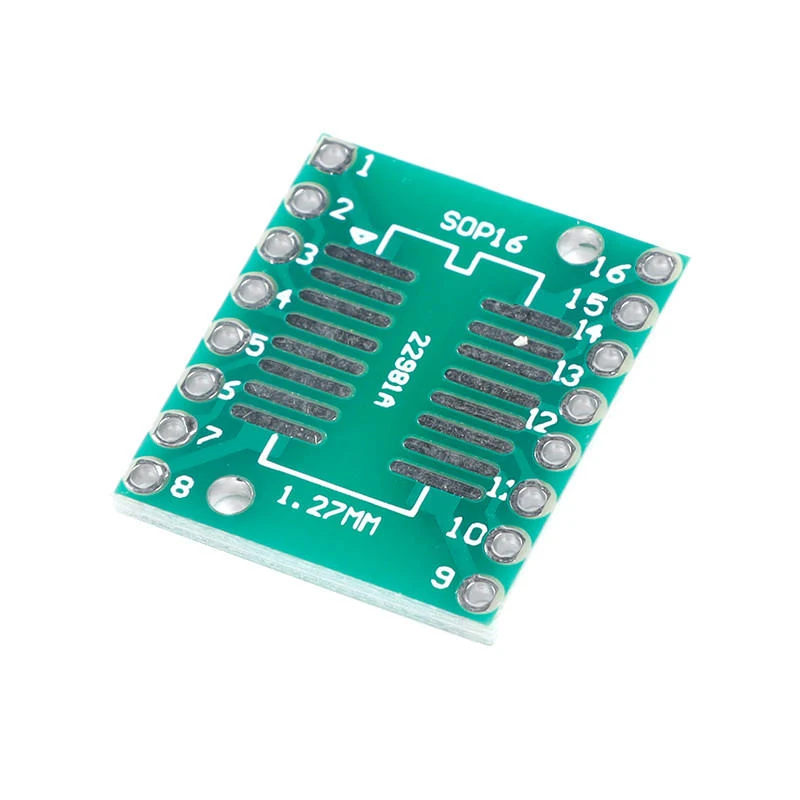 SOP16/SSOP16/TSSOP16 Wide Body Adapter Board To DIP 0.65/1.27mm Pitch (5 Pcs)