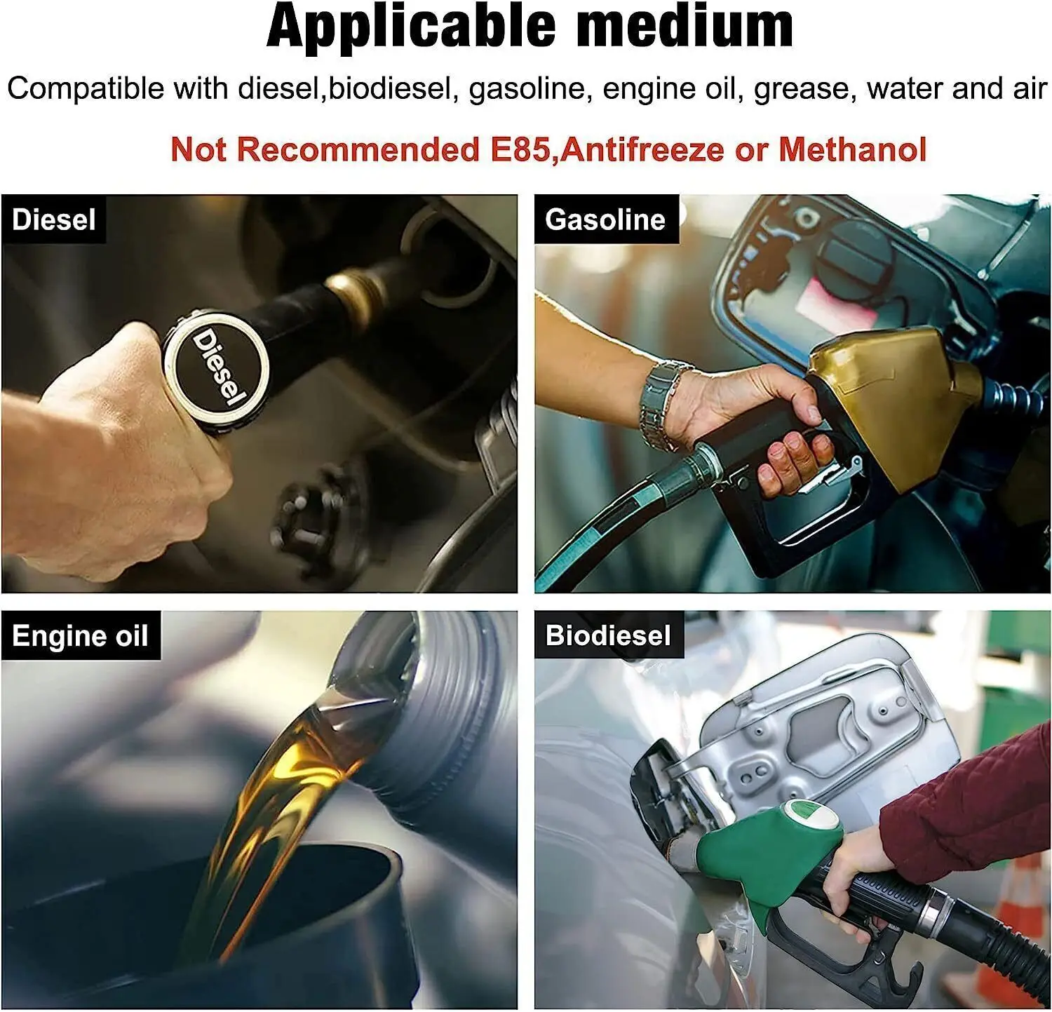 Универсальный 5/32 "5/8" 1/2" топливный шланг газовые линии резиновый NBR нажимной шланг для топливной системы PCV система выброса пара черный