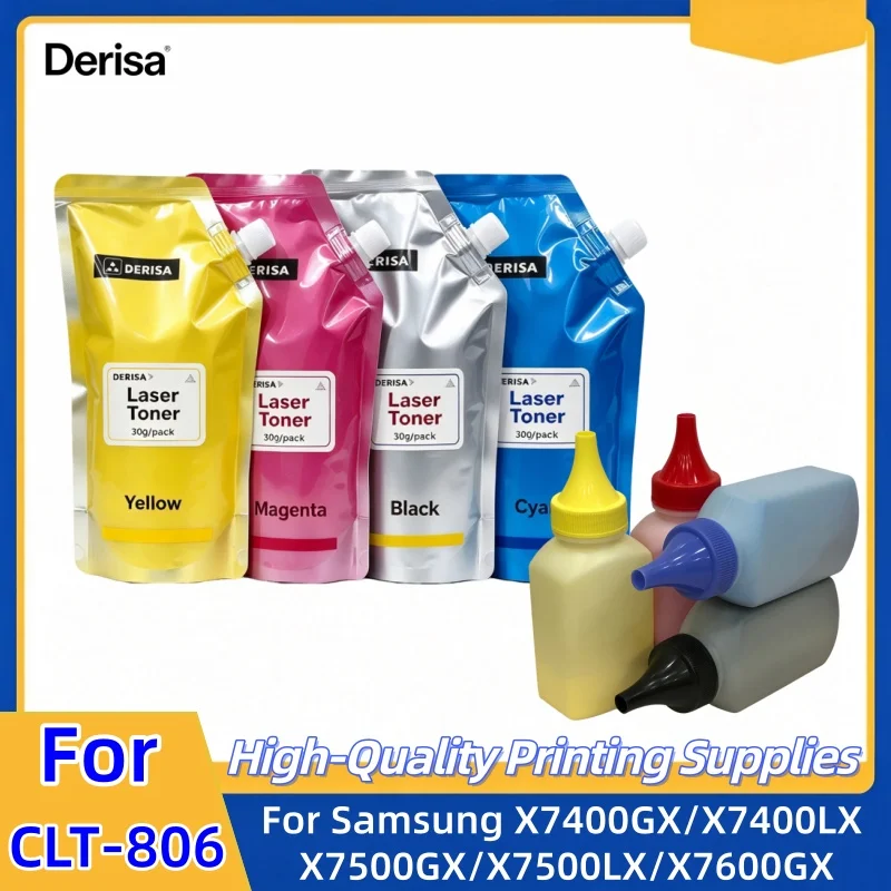 300g/pcak CLT-Y806S CLT806 Toner Powder For Samsung X7400GX X7400LX X7500GX X7500LX X7600GX Refill Japan Toner Powder
