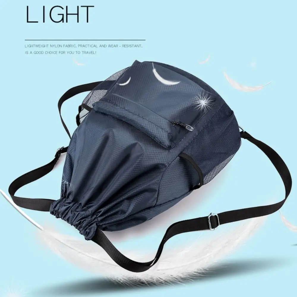 High Quality Nylon Drawstring Backpack 5 Colors Large Capacity School Student Backpack Waterproof Washable Travel Bag Unisex